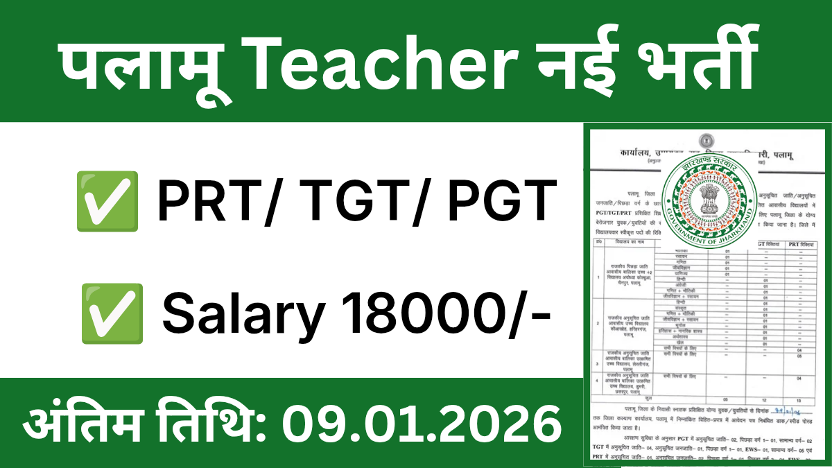 Jharkhand Kalyan Vibhag Bharti 2026