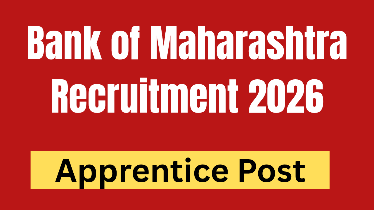 Bank of Maharashtra Apprentice Bharti 2026